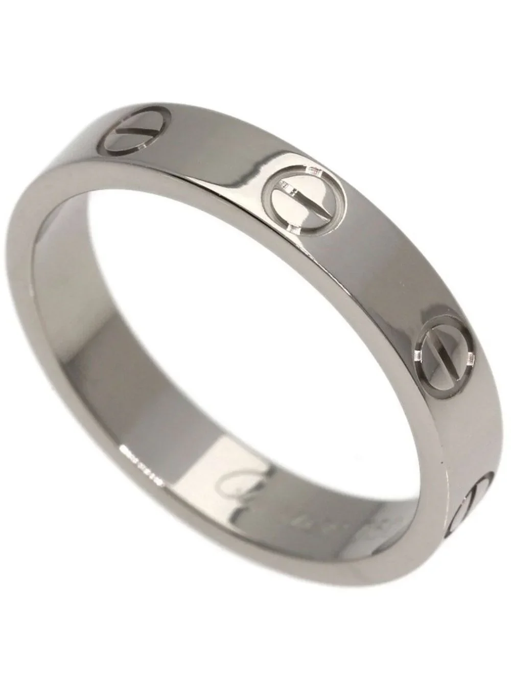 Cartier Mini Love Ring 52 18k White Gold
